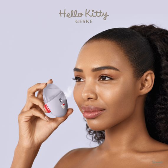 Електронний освіжувач для зволоження обличчя GESKE Facial Hydration Refresher 4в1 by Hello Kitty purple | Зображення 3