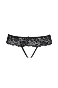 Стринги з доступом Passion Senia Thong Чорний 2XL/3XL