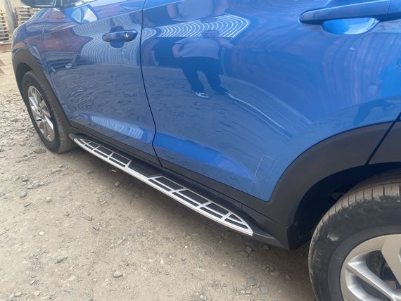 Боковые пороги Оригинальный дизайн V1 (2шт) для Hyundai Tucson TL 2016-2021 гг