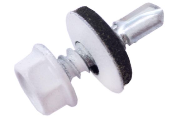 Саморез кровельный Apro - 4,8 x 19 мм RAL 9003 (50 шт.) (9R648199003)