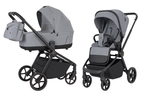 Коляска універсальна CRL-8510 "Epica" Silver Grey 2в1 CARRELLO