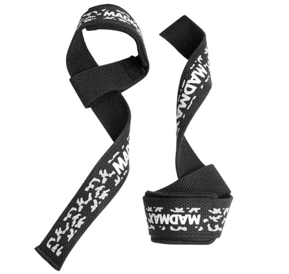 Лямки для тяги Мадмакс Camo Power Wrist Straps Camo/White