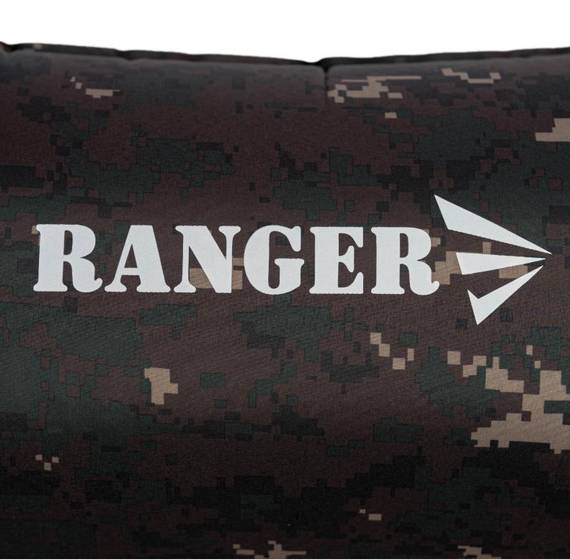 Каремат самонадувной коврик туристический 190x60x3 см с подушкой Ranger Tibet Camo камуфляж 6641 | Зображення 3