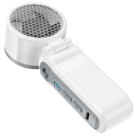 Портативний вентилятор Hoco HX604 handheld folding fan 3000 mAh White | Зображення 1
