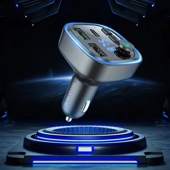 АЗП FM модулятор Borofone BC48 Black | Зображення 4