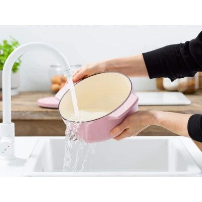 Каструля KitchenAid чавунна з кришкою 3,3 л Суха троянда (CC007430-001) | Зображення 7