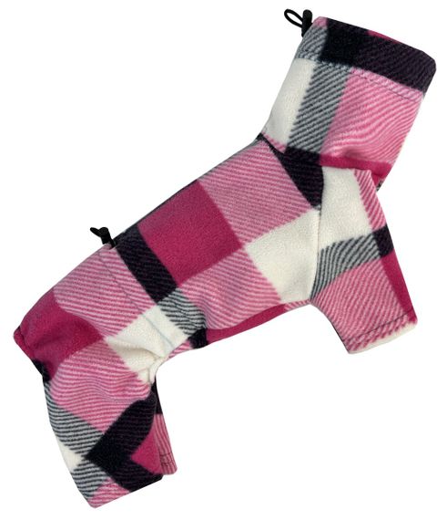 Костюм флiс картатий малина D-204 | Зображення 1