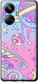 Чехол на Realme 10 Pro Plus Розовая галактика "4146u-2944-17620"