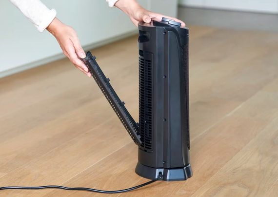 Тепловентилятор BLACK+DECKER 2,0 кВт, площа обігріву 20 кв.м., Підлоговий, Чорний (BXSH2002E) | Зображення 4