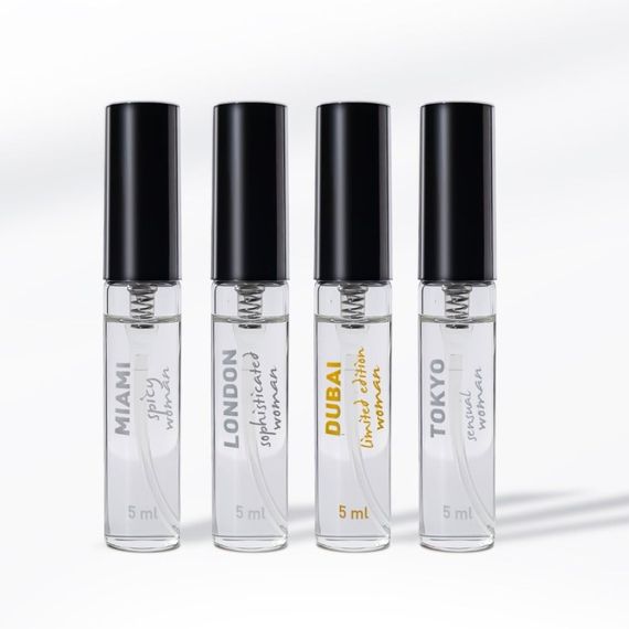 Набір жіночих парфумів з феромонами HOT LMTD Pheromone Perfume Women, 4x5 мл Sex Aura | Зображення 1