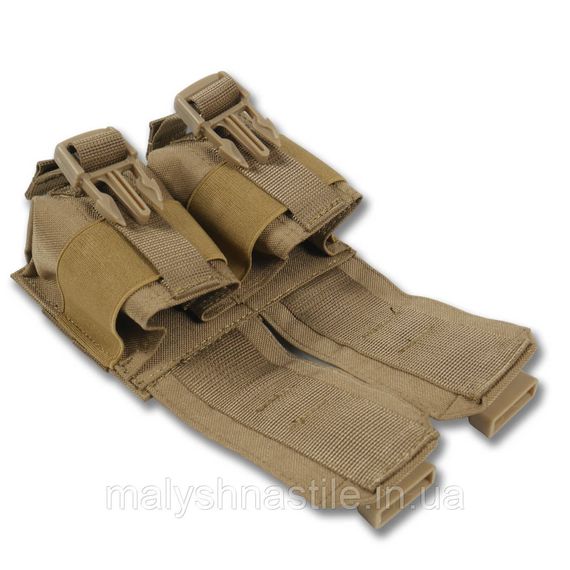 Тактичний підсумок під 2 гранати Kiborg GU Double Mag Pouch Coyote | Зображення 5