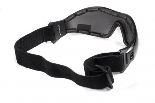 Окуляри захисні з ущільнювачем Global Vision Z-33 (gray) Anti-Fog, чорні | Зображення 2