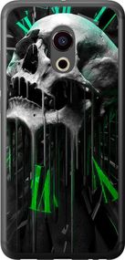 Чехол на Meizu Pro 6 Череп-часы "4100u-293-17620"