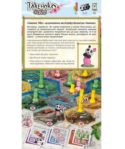 Настільна гра Такеноко Чібіс (Takenoko Chibis) укр. | Зображення 3