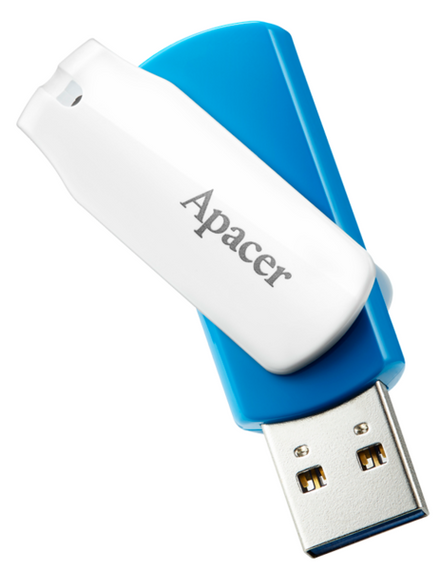 Flash Drive Apacer AH357 128GB USB 3.2 (AP128GAH357U-1) Blue/White | Зображення 2