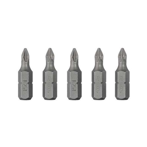 Комплект насадок викруткових PZ1 1/4"*25мм, ACR, S2, уп. 5 шт., STORM INTERTOOL VT-02081 | Зображення 2