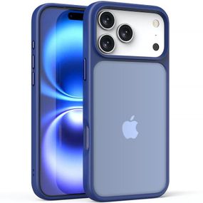 TPU+PC чохол Metal Buttons для Apple iPhone 17 Pro (6.3") Синій / Navy Blue