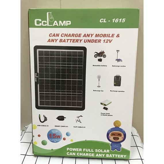 Сонячна панель CCLamp CL-1615 Solar 15Вт 15Вт зарядка від сонця 36*25*3см | Зображення 4