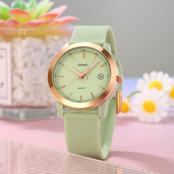 Класичний жіночий годинник Skmei 2319GN Green | Зображення 1