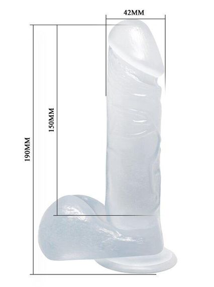 Фалоімітатор на присосці "Dong" BW-008017NM Sex Aura | Зображення 7