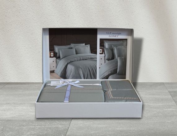 Постельное белье First Choice V.I.P Satin Moonlight 200 х 220 см Gomez Moonmist | Зображення 2