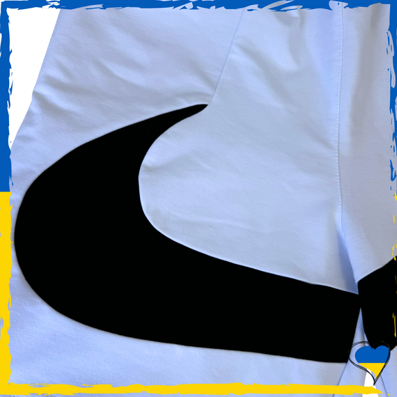 Шорти Nike Big Swoosh. Шорти Найк біг свуш білі велике лого. Шорти спортивні, повсякденні XS | Зображення 1