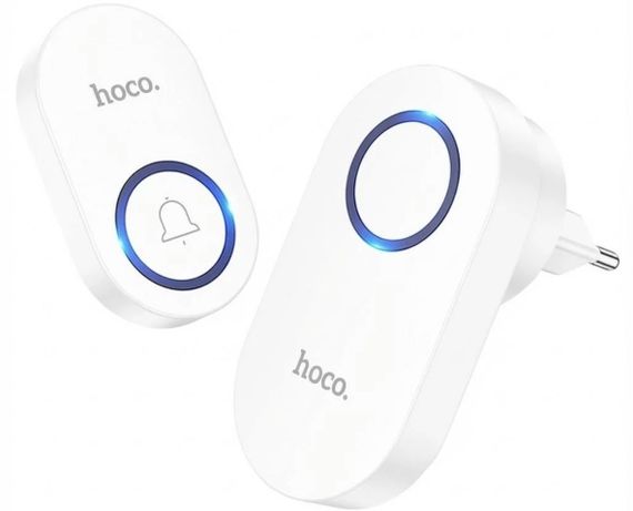 Беспроводной дверной звонок Hoco HI25 на входную дверь - White