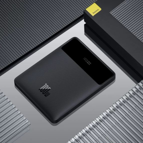 Портативное зарядное устройство Baseus Blade Digital Display 20000 mAh PD 100W Black | Зображення 1