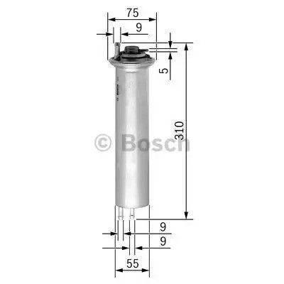 Фільтр паливний BMW X5, BOSCH (0450905960) | Зображення 4