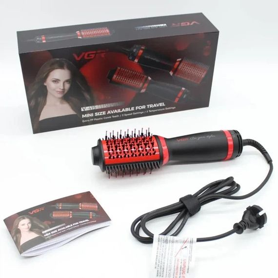 Фен-щітка VGR V-415 1000 Вт червоний | Зображення 4