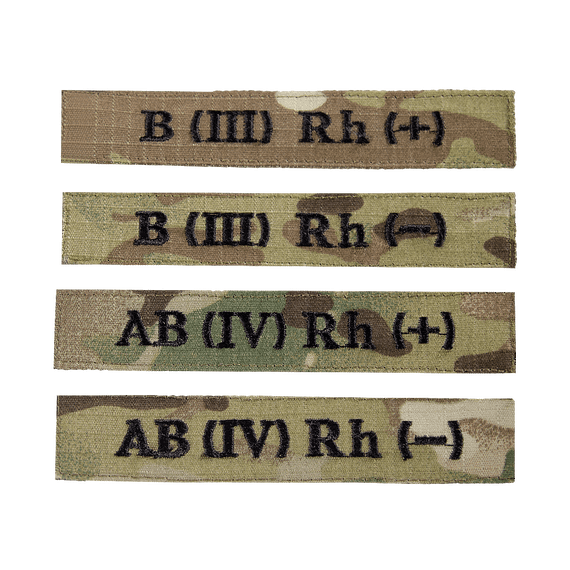 Патч/липучка "Група Крові" Multicam (7729), 1- 3- | Зображення 1