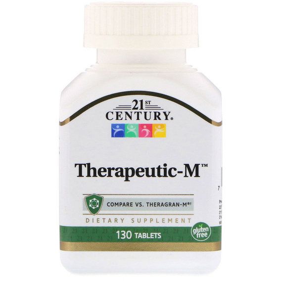 Вітамінно-мінеральний комплекс 21st Century Health Care Therapeutic-M 130 Tabs CEN-22368