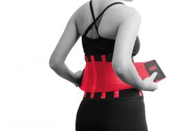 Компресійний пояс Мадмакс MFA-277 Slimming belt Black/rubine red M