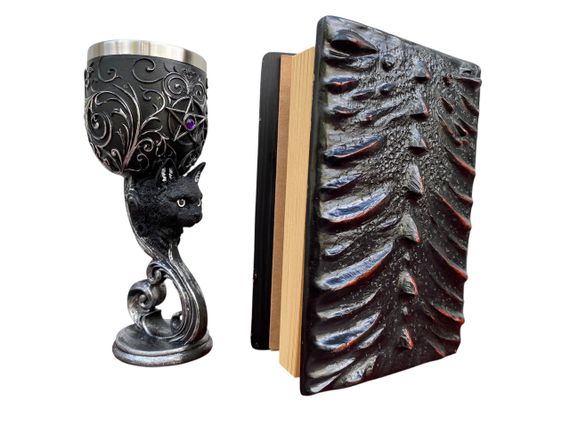 Подарунковий набір Келих 3D Кіт і Блокнот 3D «Око Пламінного Дракона» | Зображення 1