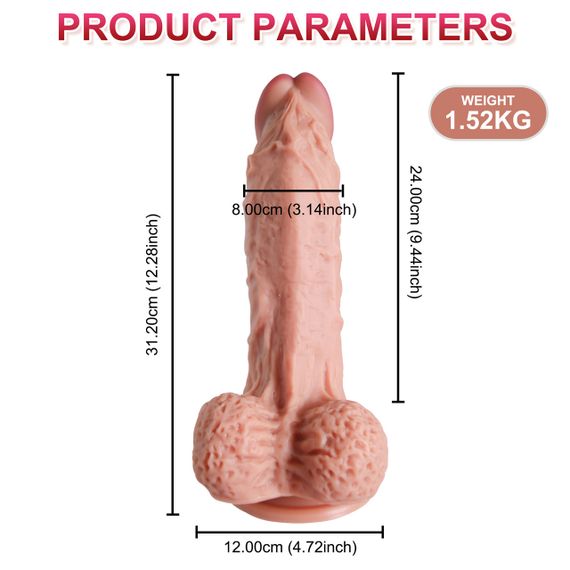 Фалоімітатор "Big fat dick" Sex Aura | Зображення 3