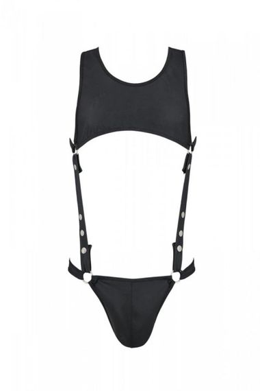 Боді чоловіче Passion ADAM 056 Black L/XL Sex Aura | Зображення 2