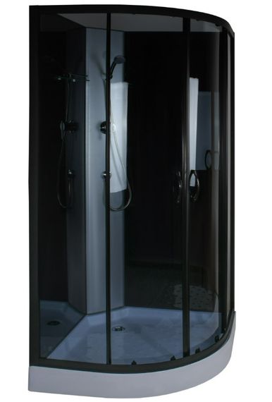 Душевой бокс BRAVO SAN L90GBB, полукруглый, без крыши | Зображення 6
