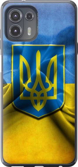 Чехол на Motorola Edge 20 Lite Флаг и герб Украины 1 "375u-2496-17620"
