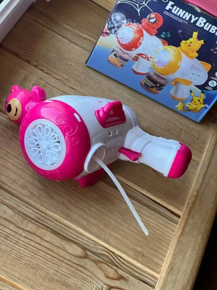 Пистолет детский автоматический пистолет пулемёт для мыльных пузырей Toy bubble gun AND 388-10 | Зображення 1