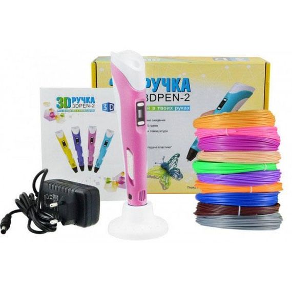 3D ручка Smart 3D Pen 2 c LCD дисплеем. Цвет: розовый | Зображення 7