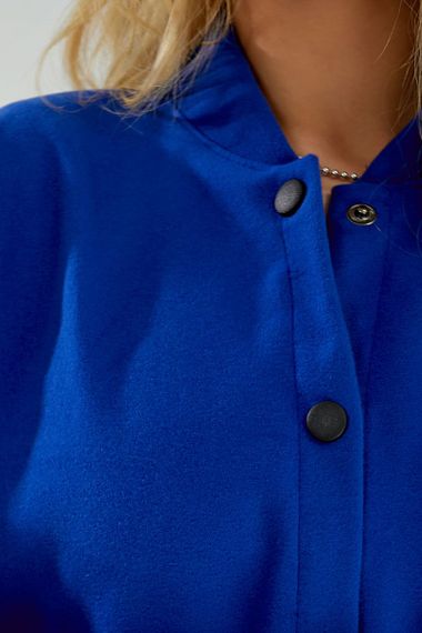 Бомбер женский искусственный кашемир, цвет электрик, 257R325 | Зображення 5