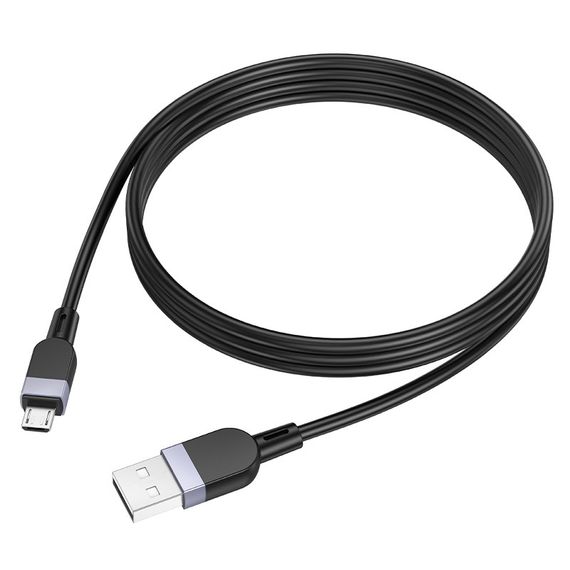 Дата кабель Hoco X109 Energy silicone USB to MicroUSB (2m) Black | Зображення 1