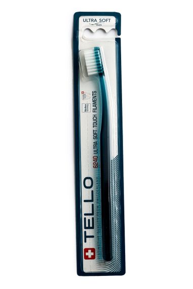 Зубна щітка Tello 6240 Ultra Soft, d 0.10 mm, синя