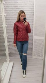 Куртка з ефектом стьобання, арт.310, бордо