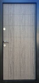 Вхідні двері Qdoors Метал/МДФ Віп М Горизонталь графіт/дуб вулканічний Білий, Сірий, Чорний, Натуральне дерево, Темне дерево, Матовий хром