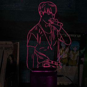 Акриловий світильник-нічник Чон Джонгук червоний tty-n001516