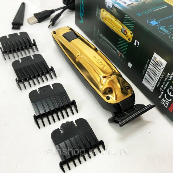 Перукарська машинка акумуляторна професійна VGR V-904, Тример для стрижки волосся потужний HJ-80 | Зображення 8