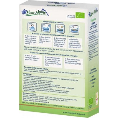 Детская каша Fleur Alpine Organic Corn Кукурузно 175 г (4779050670124) - Топ Продаж! | Зображення 1