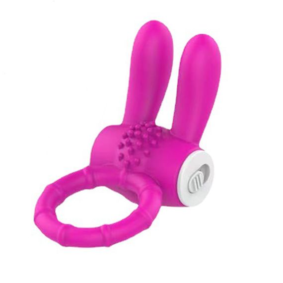 Ерекційні кільце з вібрацією Babydoll Універсальний. Малиновий 4045-2 | Зображення 1