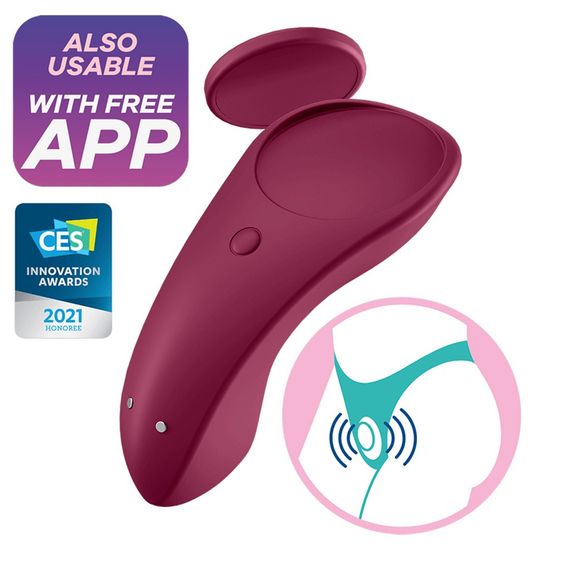 Кліторальний вібратор Satisfyer Sexy Secret, бордовий